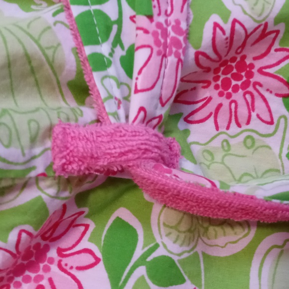 🪷VERY RARE Lilly Pulitzer🪷 - Green/Pink Butterfly/Flower Robe - Picture 11 of 16